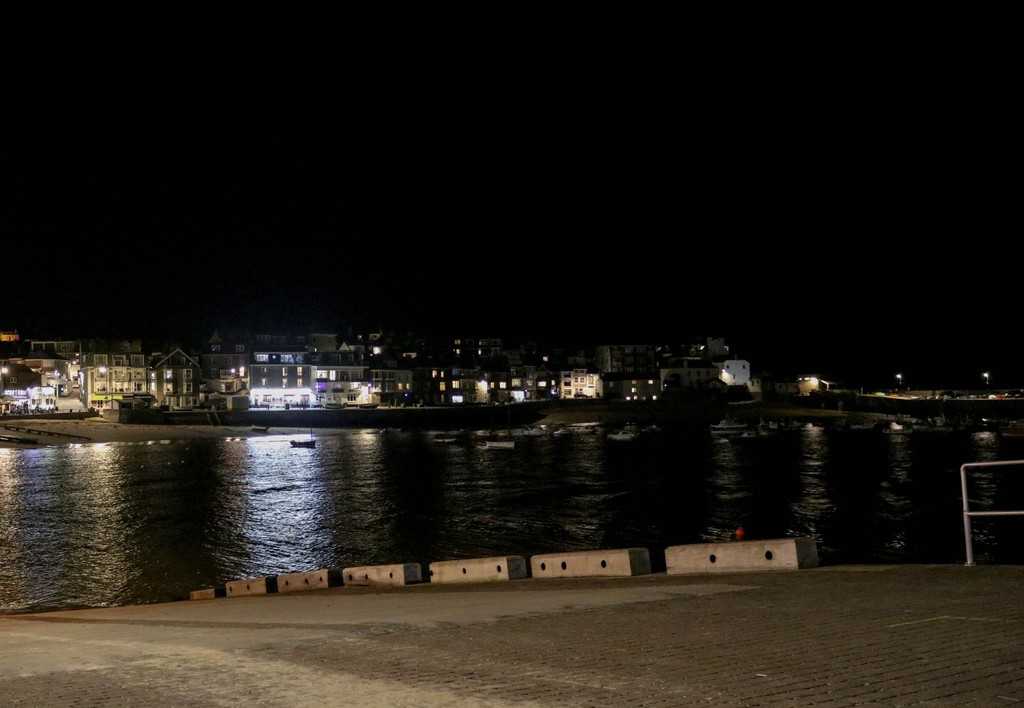 Alba Restaurant Review - Harbour at night time